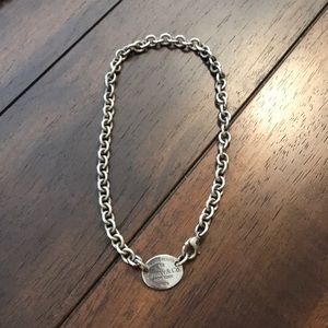 Tiffany & Co Silver Return to Tiffany Tag Necklace